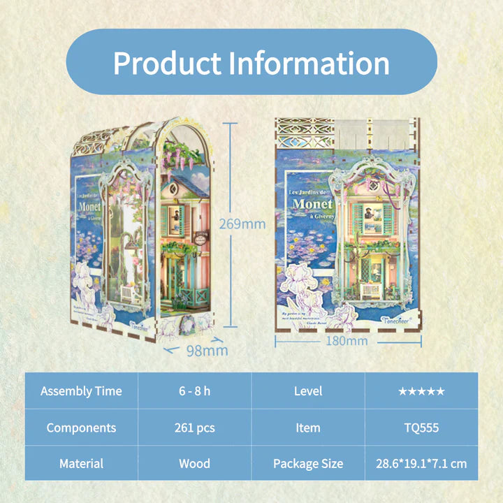 3D Wooden Puzzle DIY Book Nook Kit โ Enchanted Garden Edition