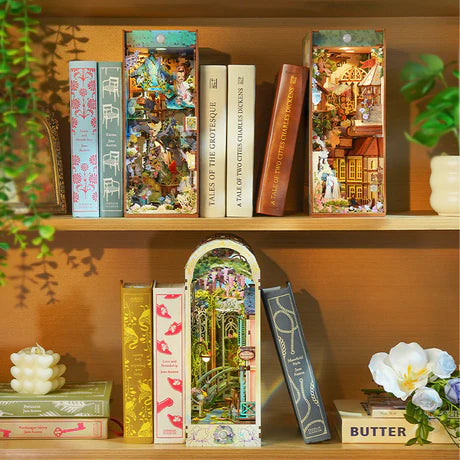 3D Wooden Puzzle DIY Book Nook Kit โ Enchanted Garden Edition